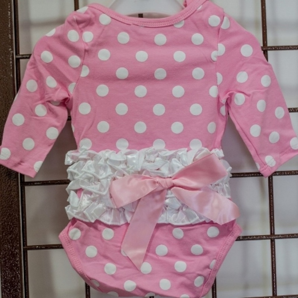 Light Pink Polka Dot Romper